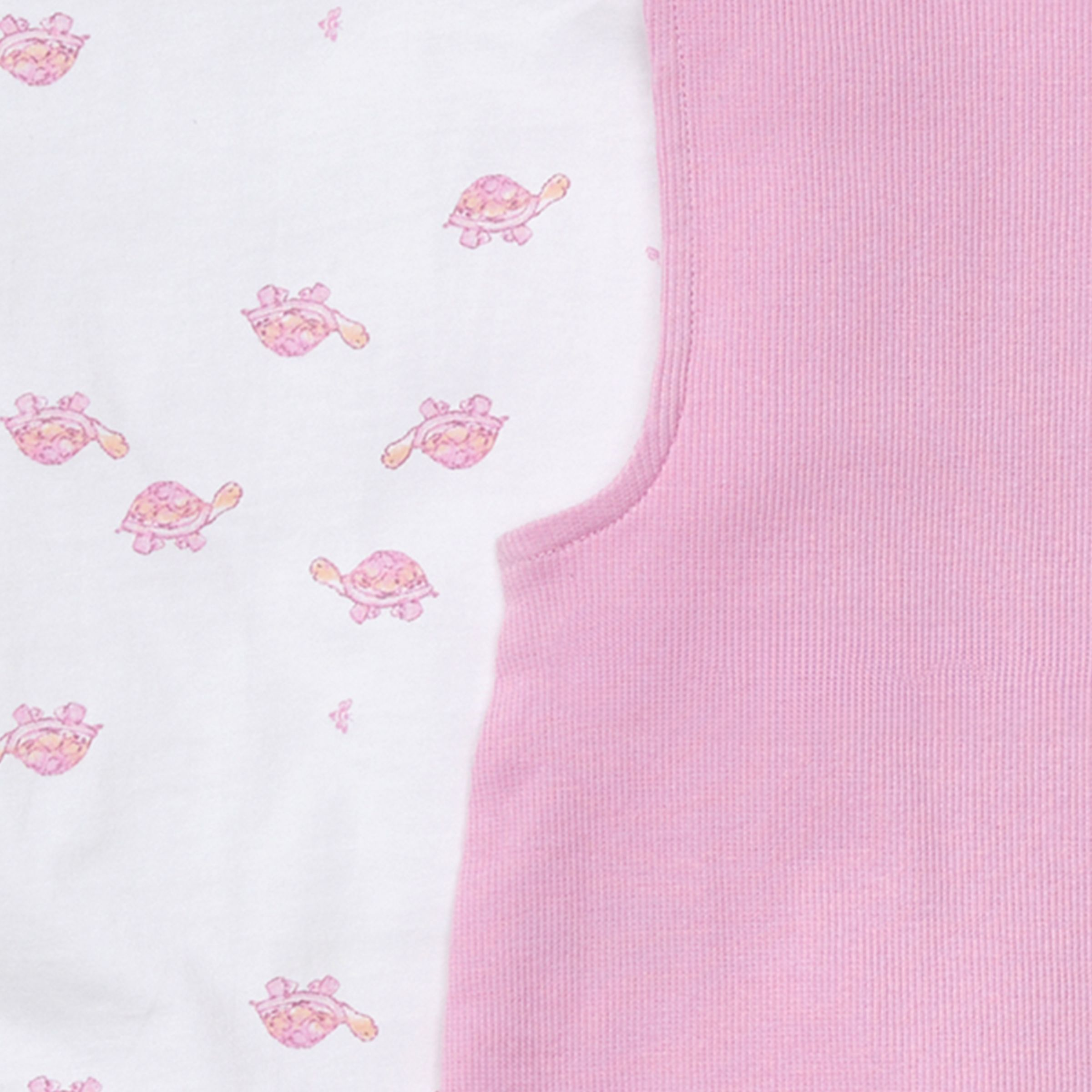 Burt's Bees Baby Organic Cotton Tortoise Jumpsuit & Bodysuit Set - Pink Tortoise, 0-3 M.