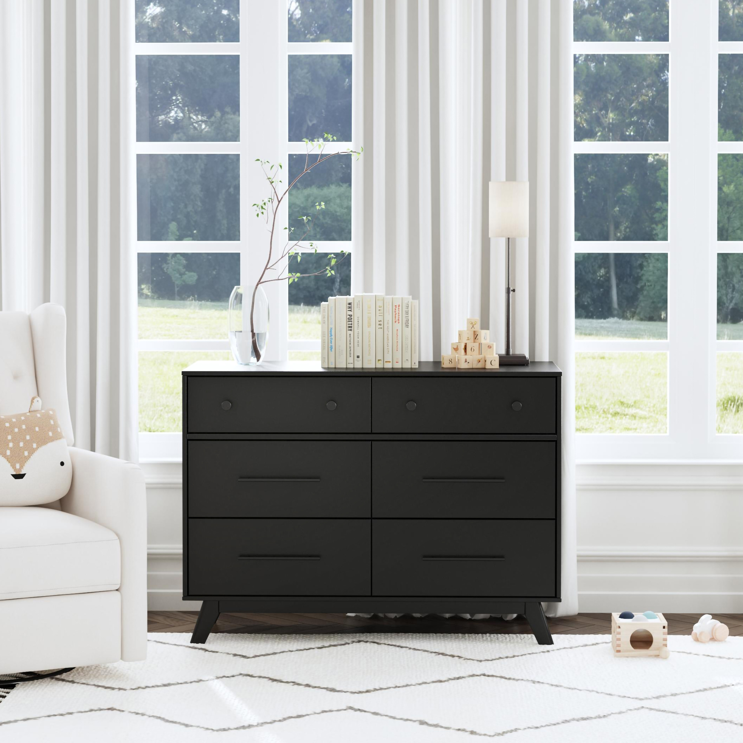 daVinci Otto 6-Drawer Dresser - Ebony.