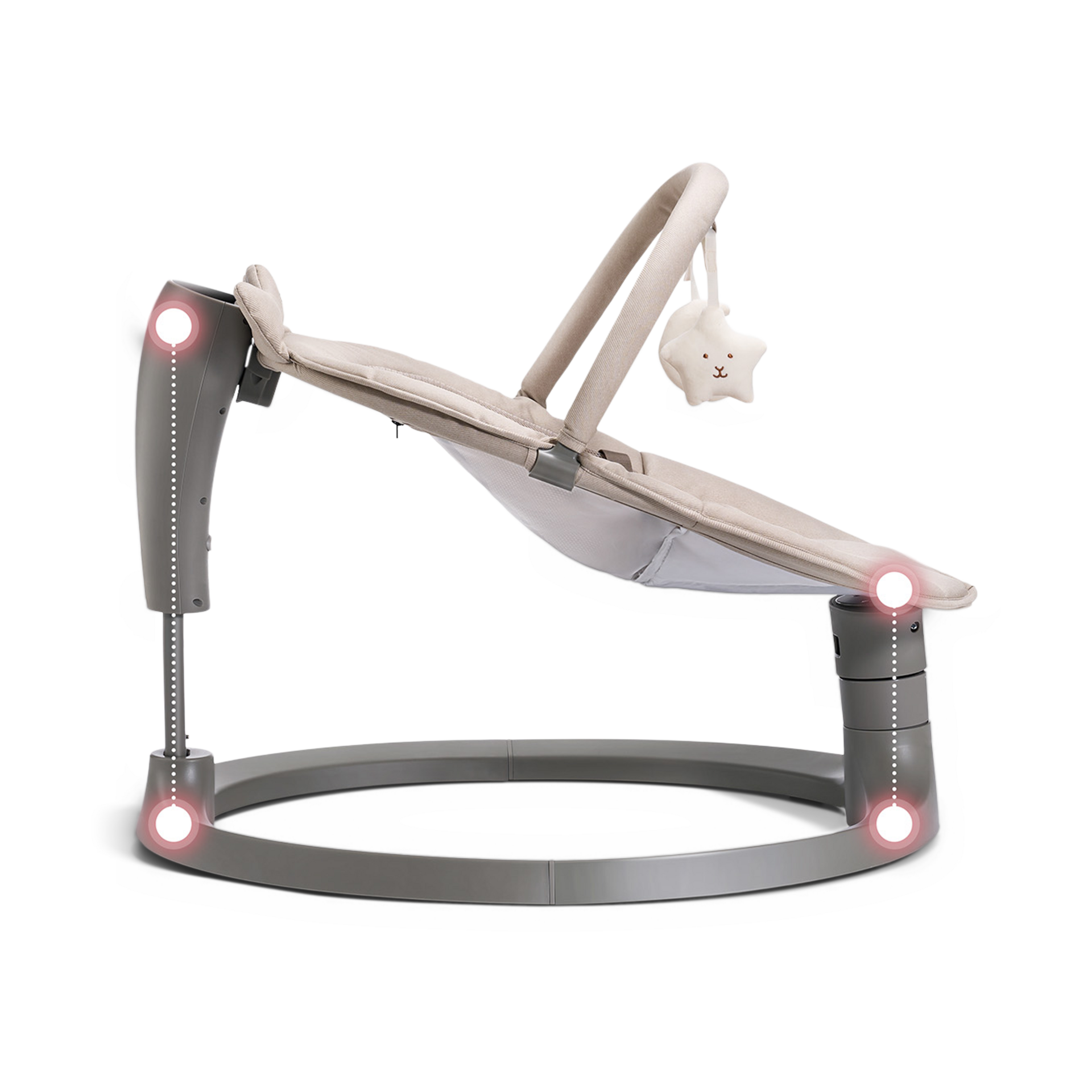 Momcozy 2-in-1 Electric Swing - Khaki.