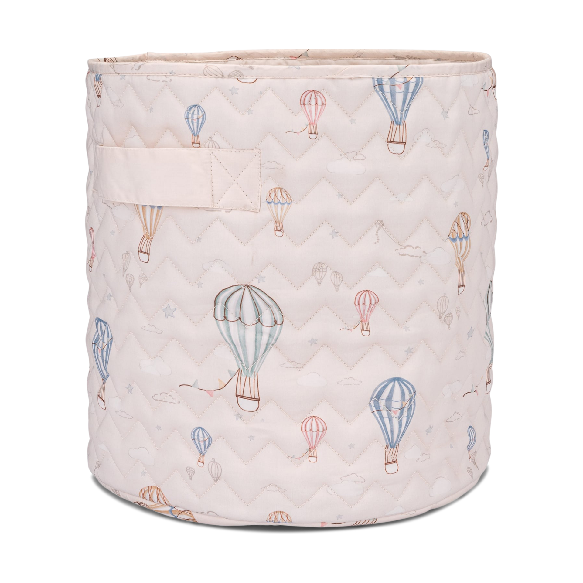 Crane Baby Quilted Storage Bin.