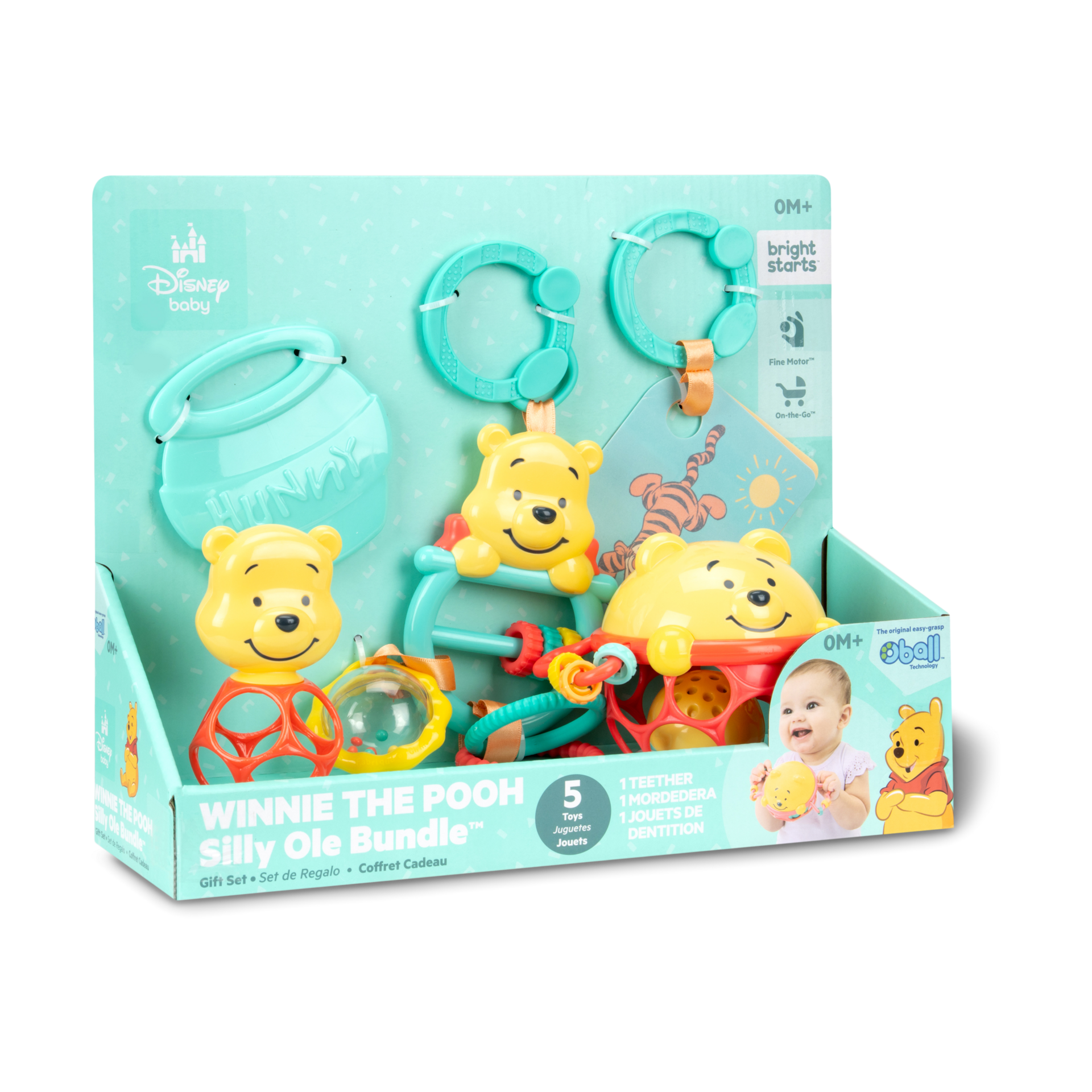 Bright Starts Disney Baby Winnie the Pooh Silly Ole Bundle Gift Set.