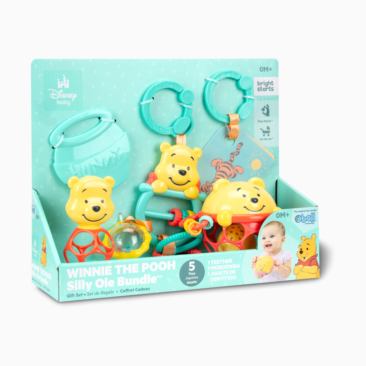 Bright Starts Disney Baby Winnie the Pooh Silly Ole Bundle Gift Set.