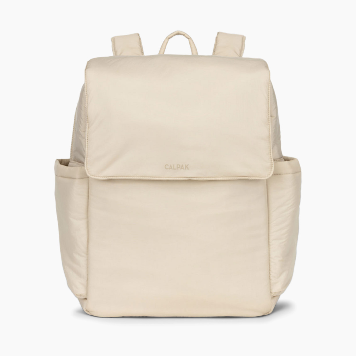CALPAK Diaper Backpack with Laptop Sleeve - Oatmeal.