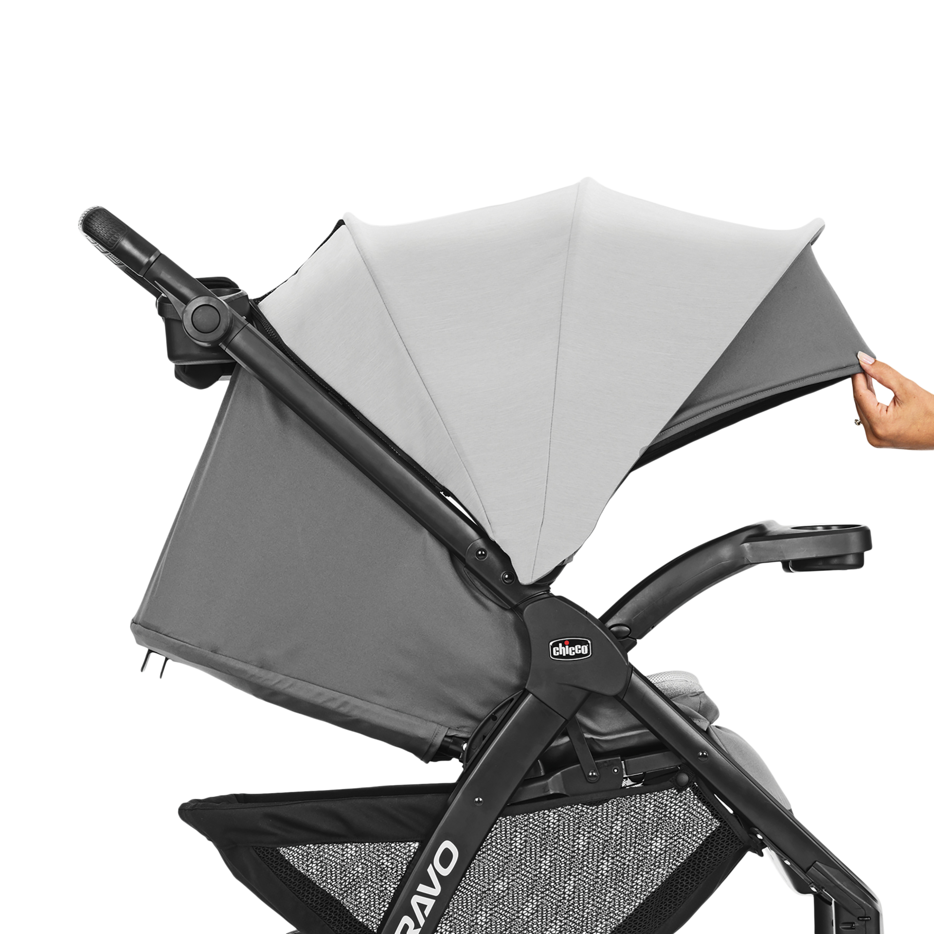 Chicco Bravo LE ClearTex Quick-Fold Stroller.