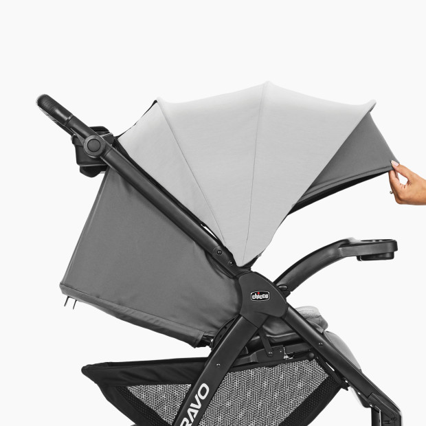 Chicco Bravo LE ClearTex Quick-Fold Stroller - Pewter.