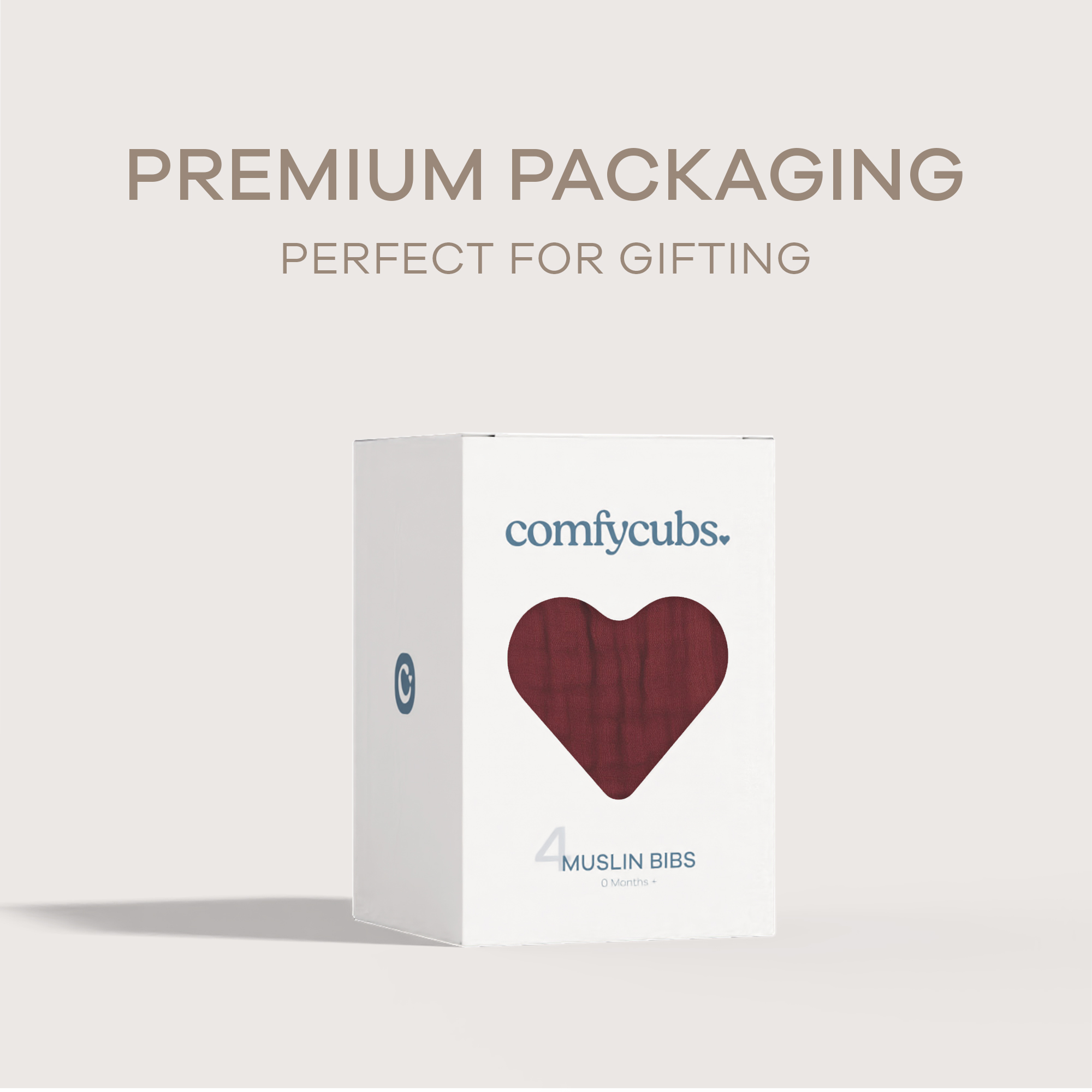 Comfy Cubs Muslin Bibs with Adjustable Snaps (4 Pack) - Wine, 4.