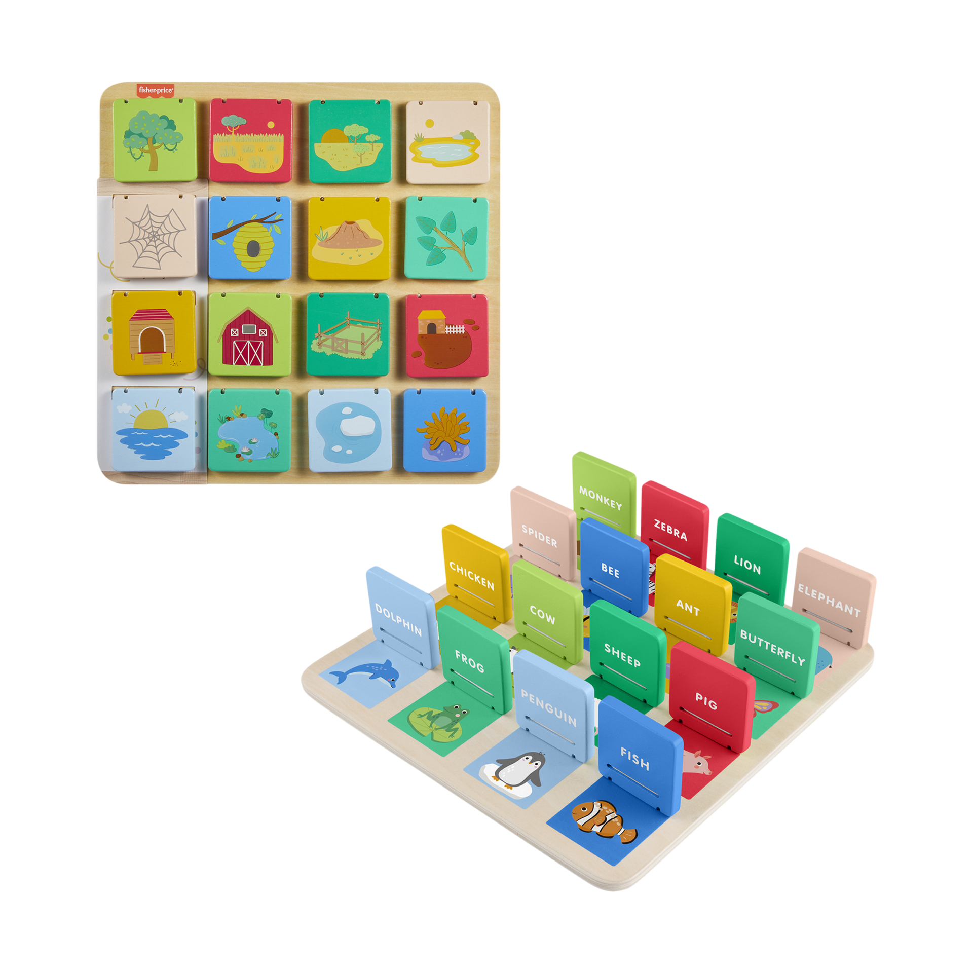 Fisher-Price Wooden Flip Board.