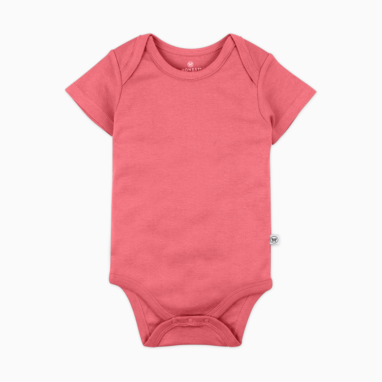 Honest Baby Clothing 10-Pack Organic Cotton Short Sleeve Bodysuits - Rainbow Gems Pinks, 0-3 M, 10.