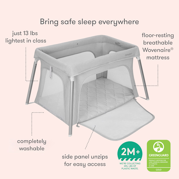 Newton Baby Compact Travel Crib & Play Yard with Sheets Bundle.