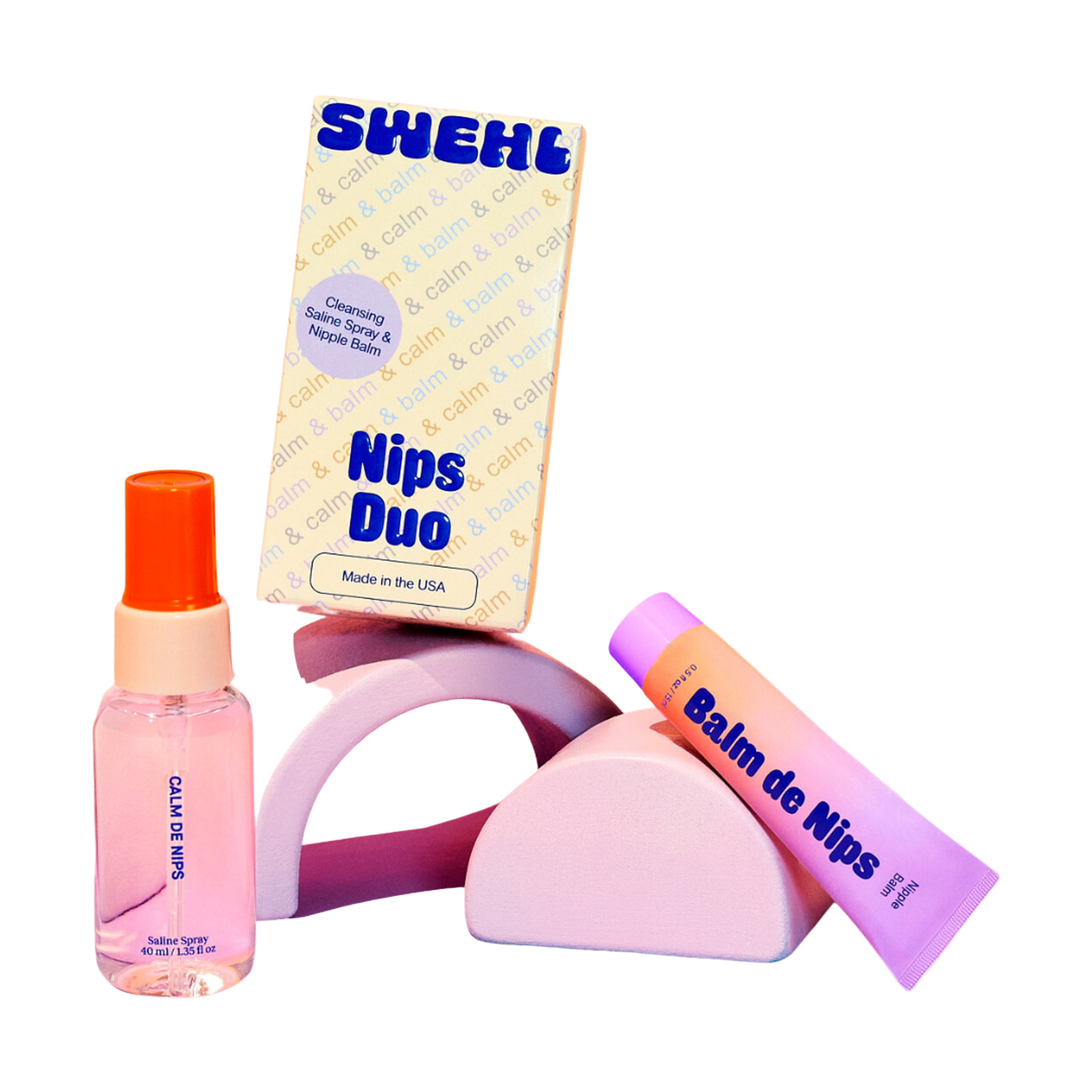 Swehl Nips Duo: Protective Spray & Soothing Balm.