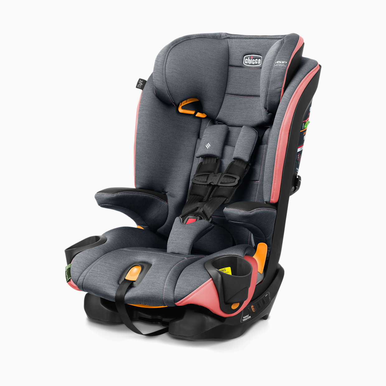 Chicco MyFit ClearTex Harness + Booster Car Seat - Coral.