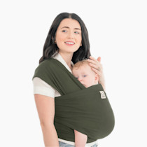 KeaBabies Baby Wrap Carrier - All in 1 Original Baby Carrier Newborn to Toddler Sling, Easy to Wear, Hands Free Bonding, Lightweight, Breathable Infant Wraps (Forest)