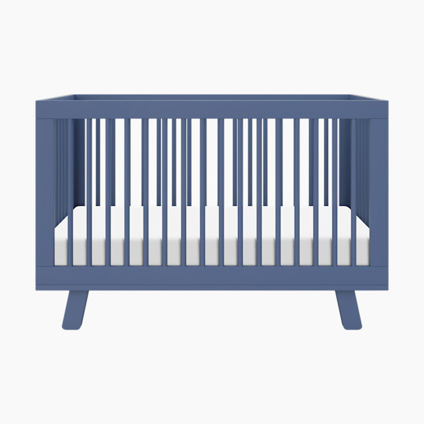 babyletto Hudson 3-in-1 Convertible Crib with Toddler Bed Conversion Kit - Cove Blue.