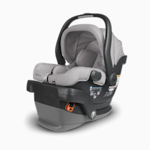 UPPAbaby Mesa V2 Infant Car Seat/Easy Installation/Innovative SmartSecure Technology/Base + Robust Infant Insert Included/Direct Stroller Attachment/Stella (Grey Mélange)