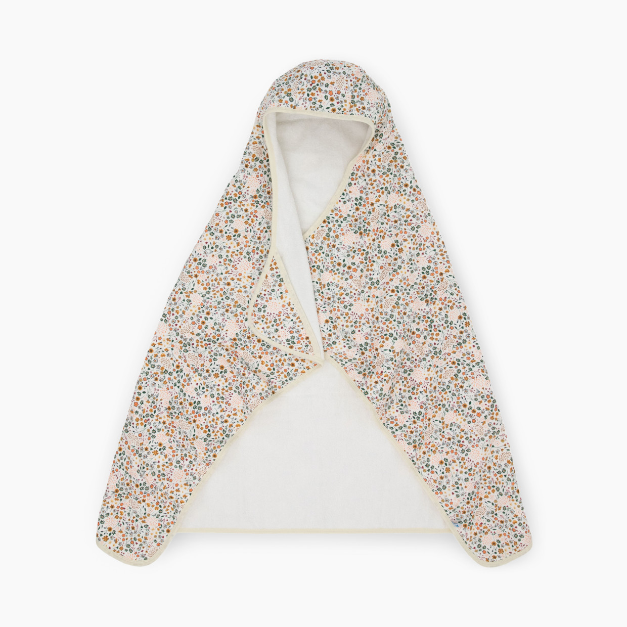 Little Unicorn Cotton Muslin & Terry Toddler Hooded Towel - Pressed Petals.