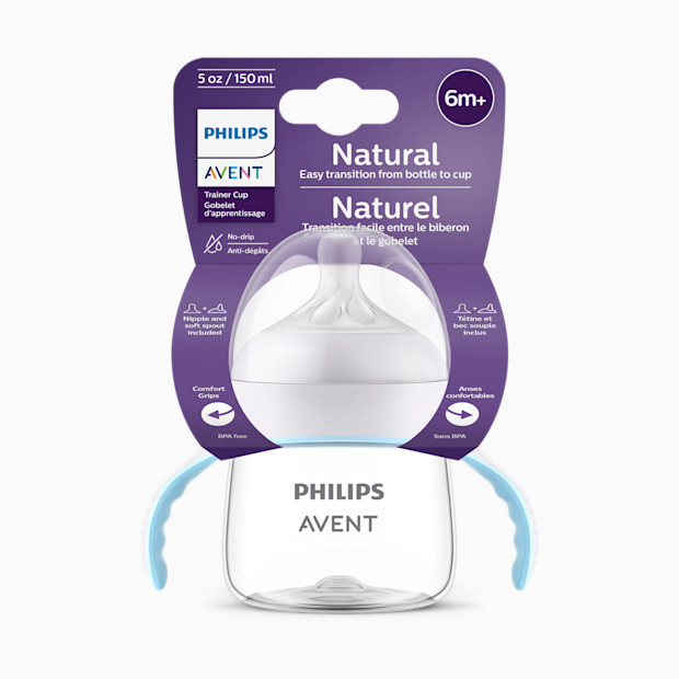 Philips Avent Natural Trainer Sippy Cup with Fast Flow Nipple and Soft Spout.