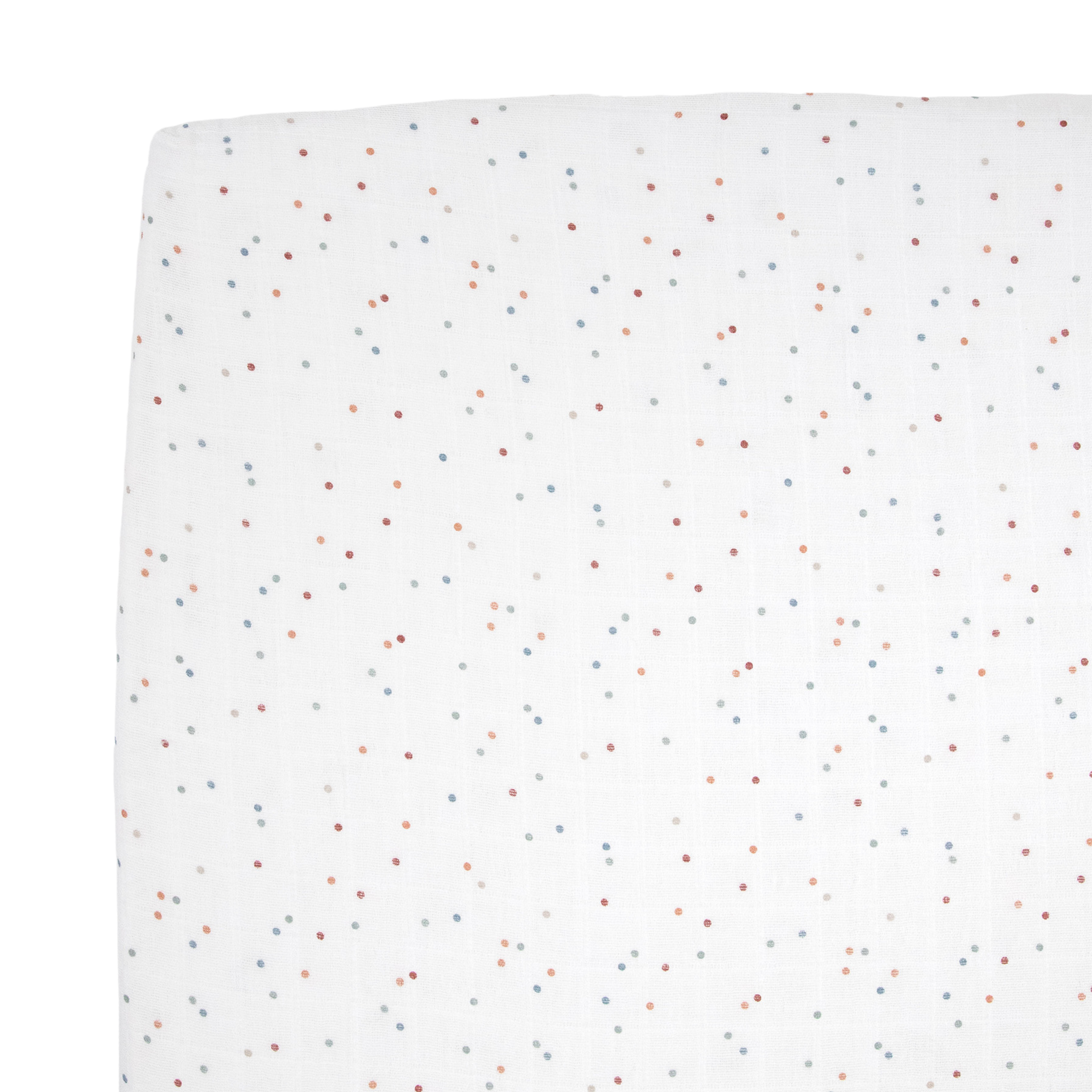 Little Unicorn Cotton Muslin Crib Sheet - Dots.