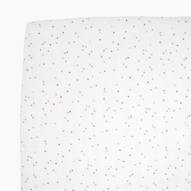 Little Unicorn Cotton Muslin Crib Sheet - Dots.
