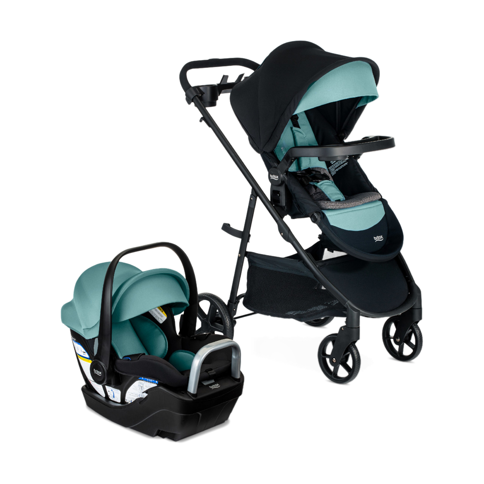 Britax Willow Brook S+ Travel System - Jade Onyx.