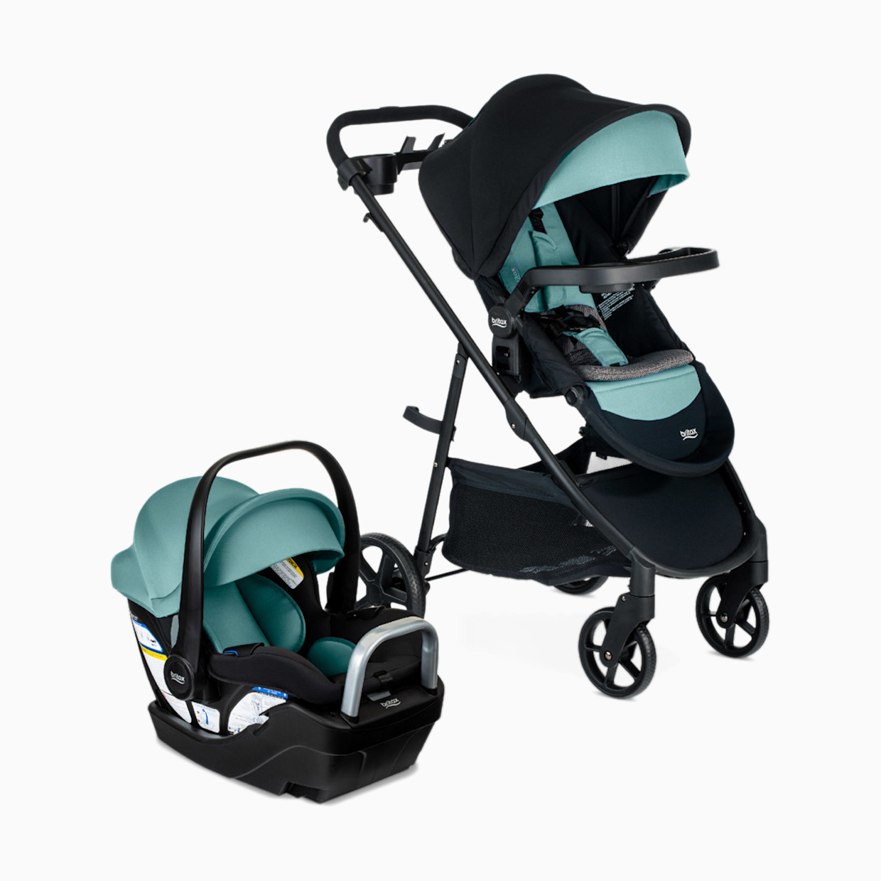 Britax Willow Brook S+ Travel System - Jade Onyx.