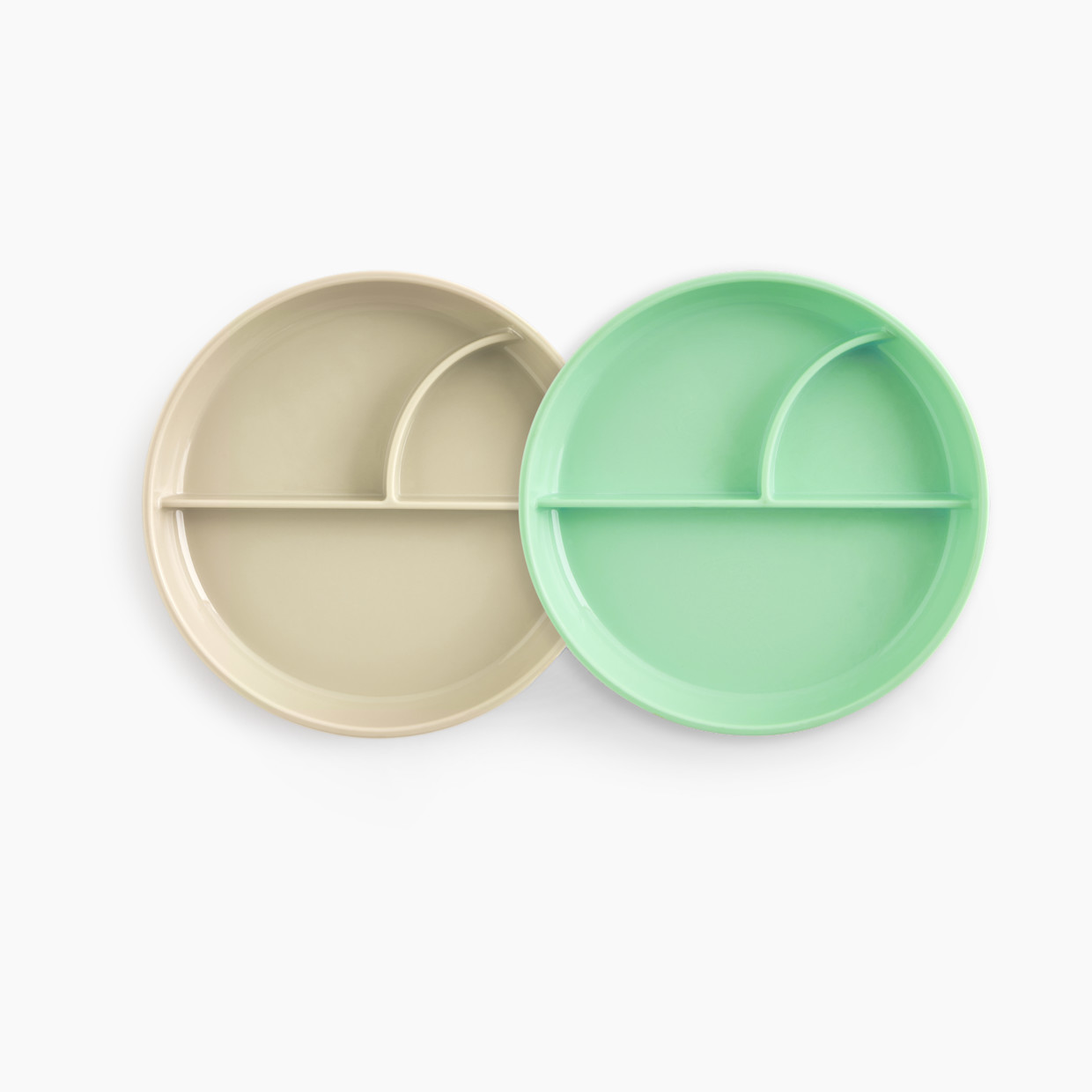 Sprucely Suction Plate (2 Pack) - Green/Sand.