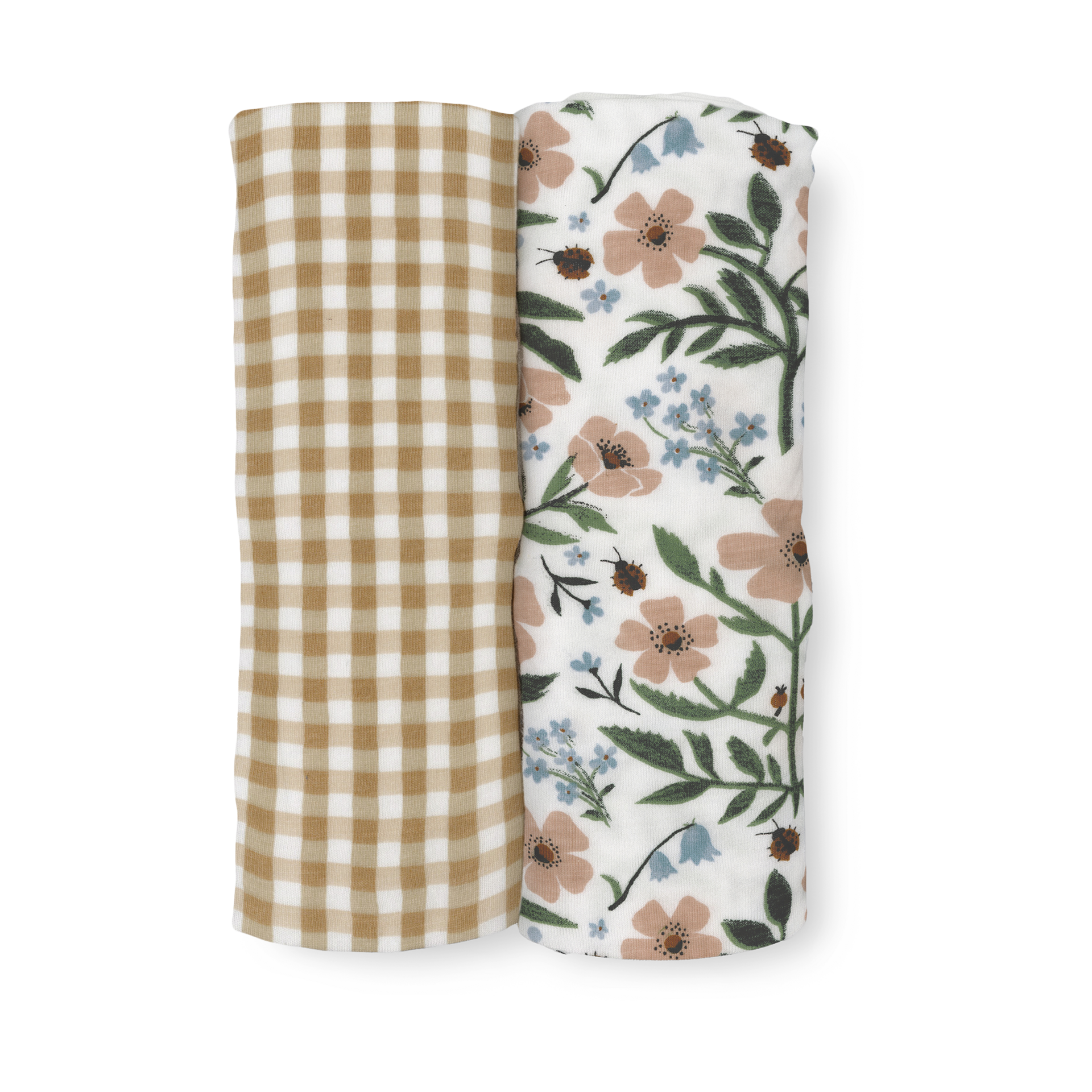 Little Unicorn Stretch Knit Swaddle 2 Pack - Wild Rose.
