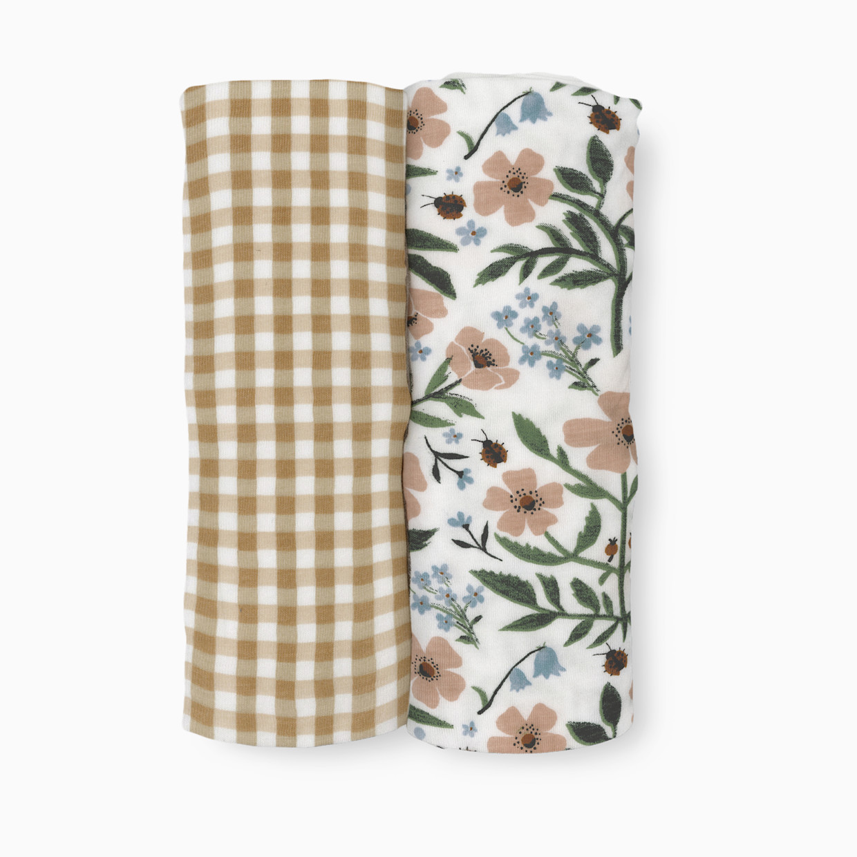 Little Unicorn Stretch Knit Swaddle 2 Pack - Wild Rose.