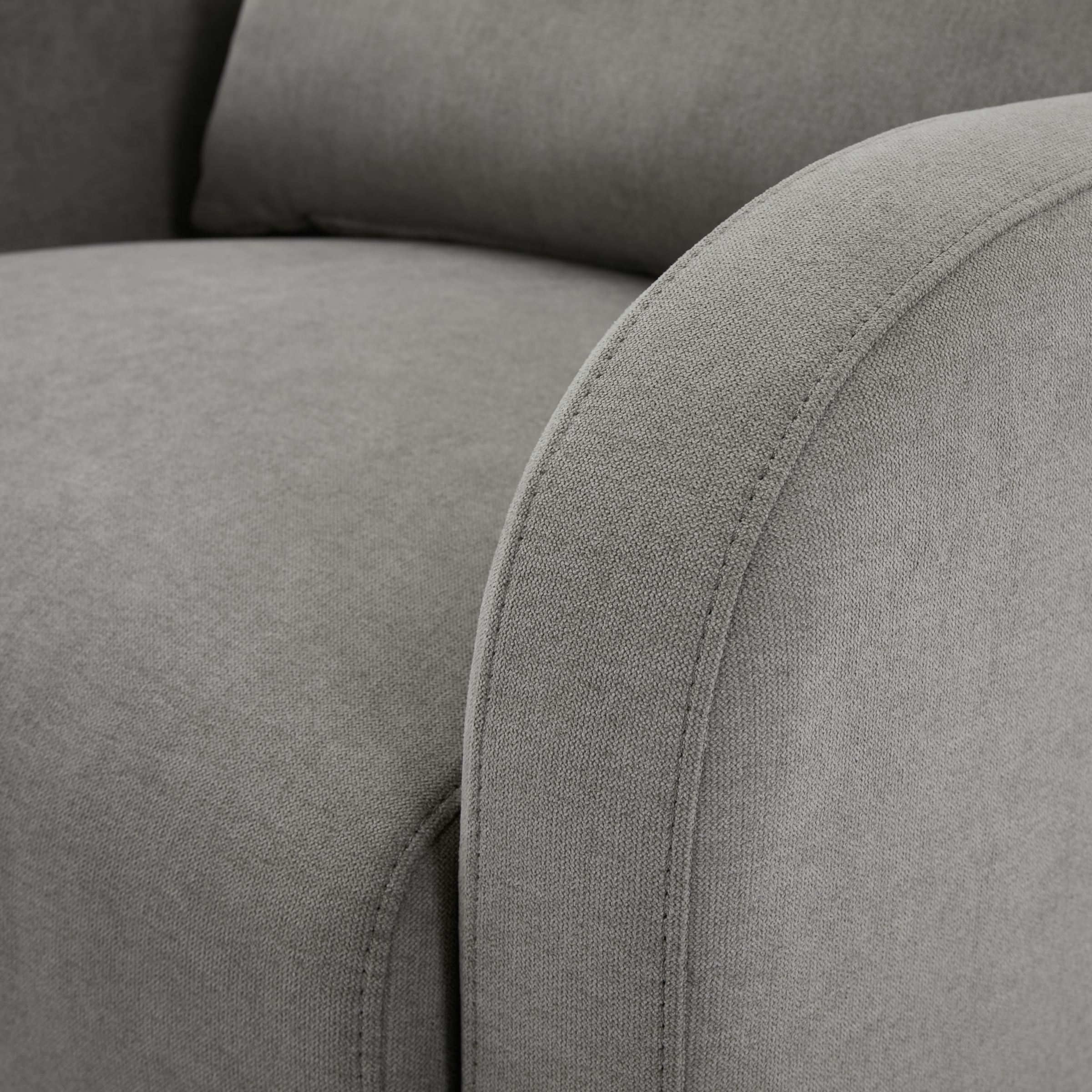 Nurture& The Charleston Wingback - Gray.