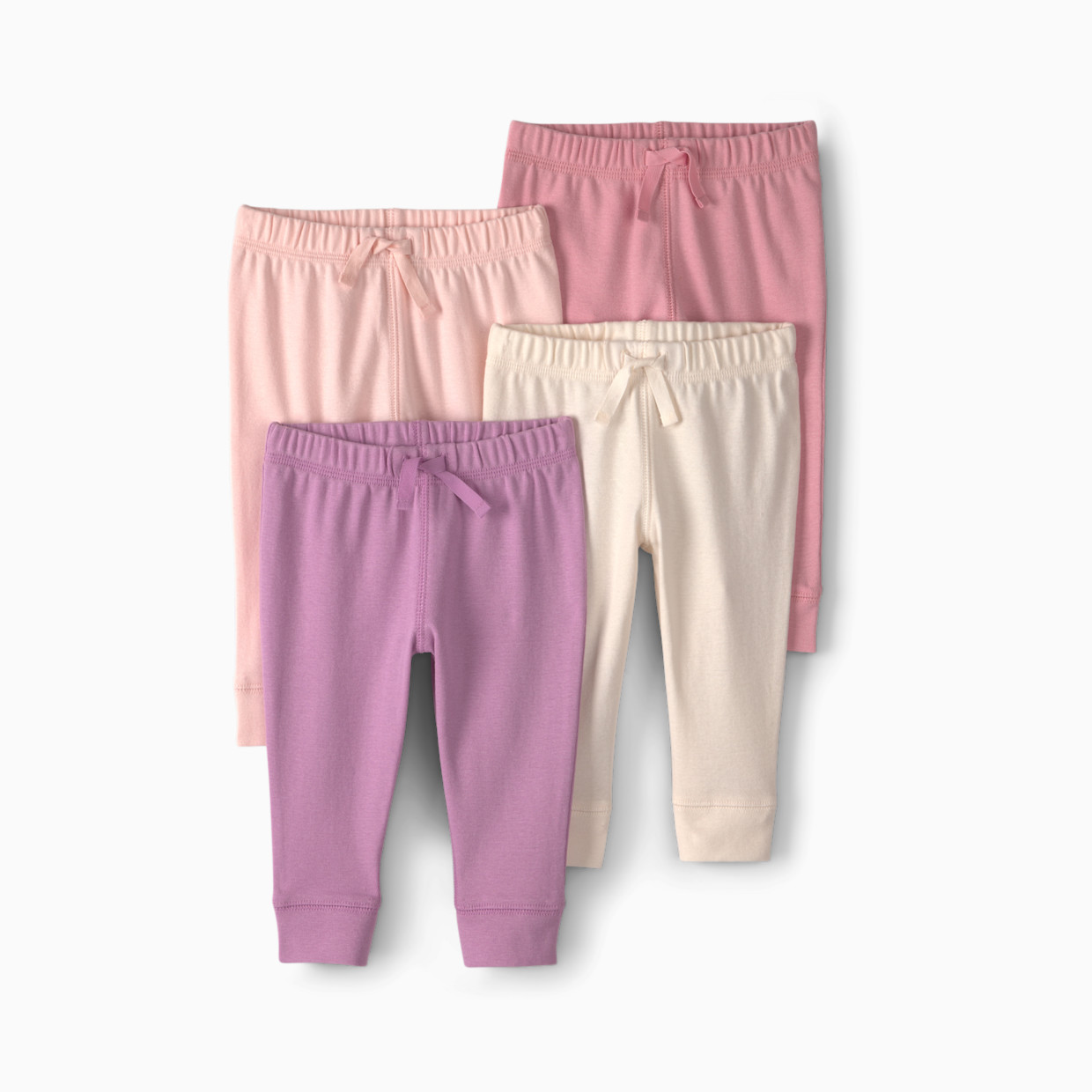 Carter's Pull-On Pants (4 Pack) - Pink/Purple, Nb.