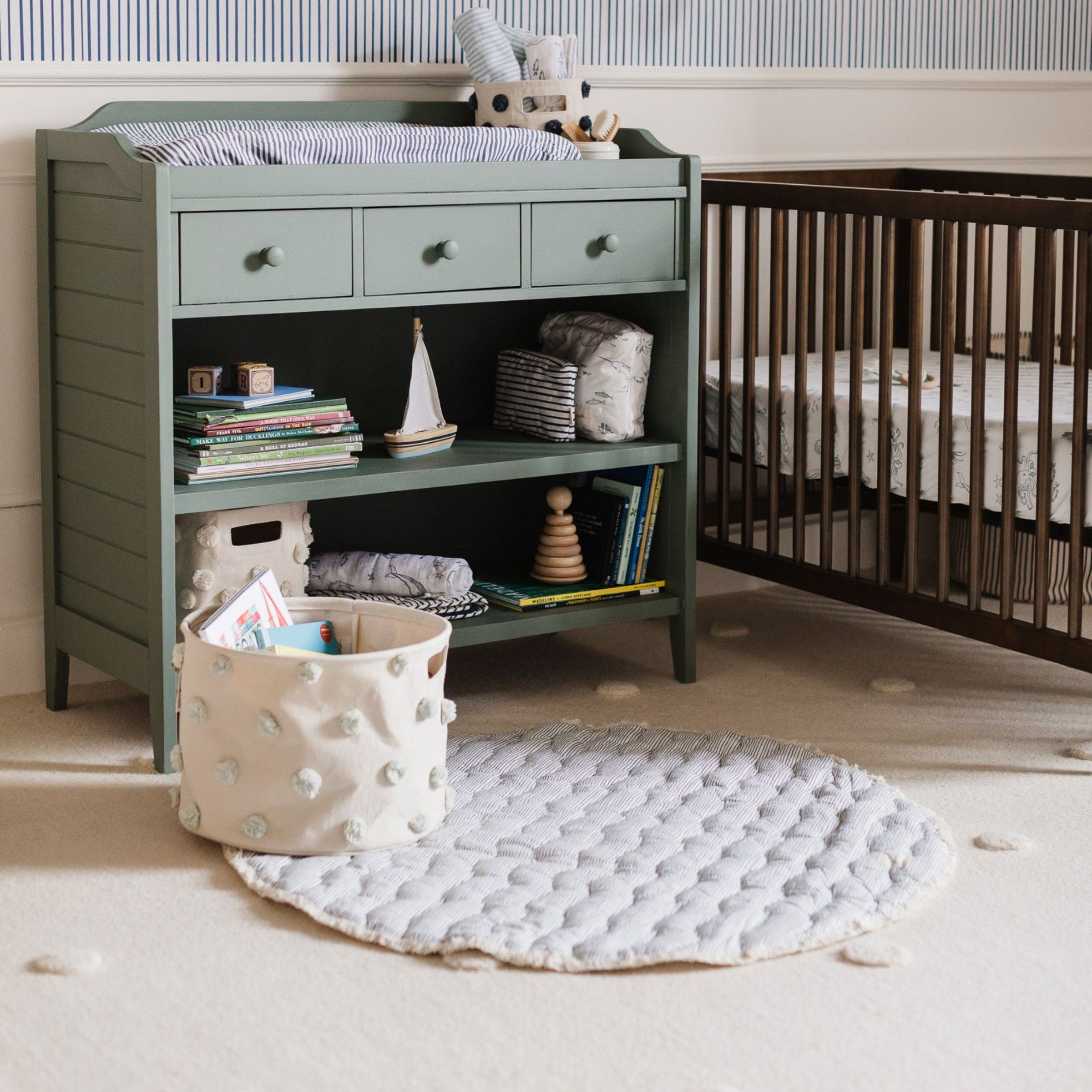 Pehr Printed Baby Play Mat - Life Aquatic Marine.