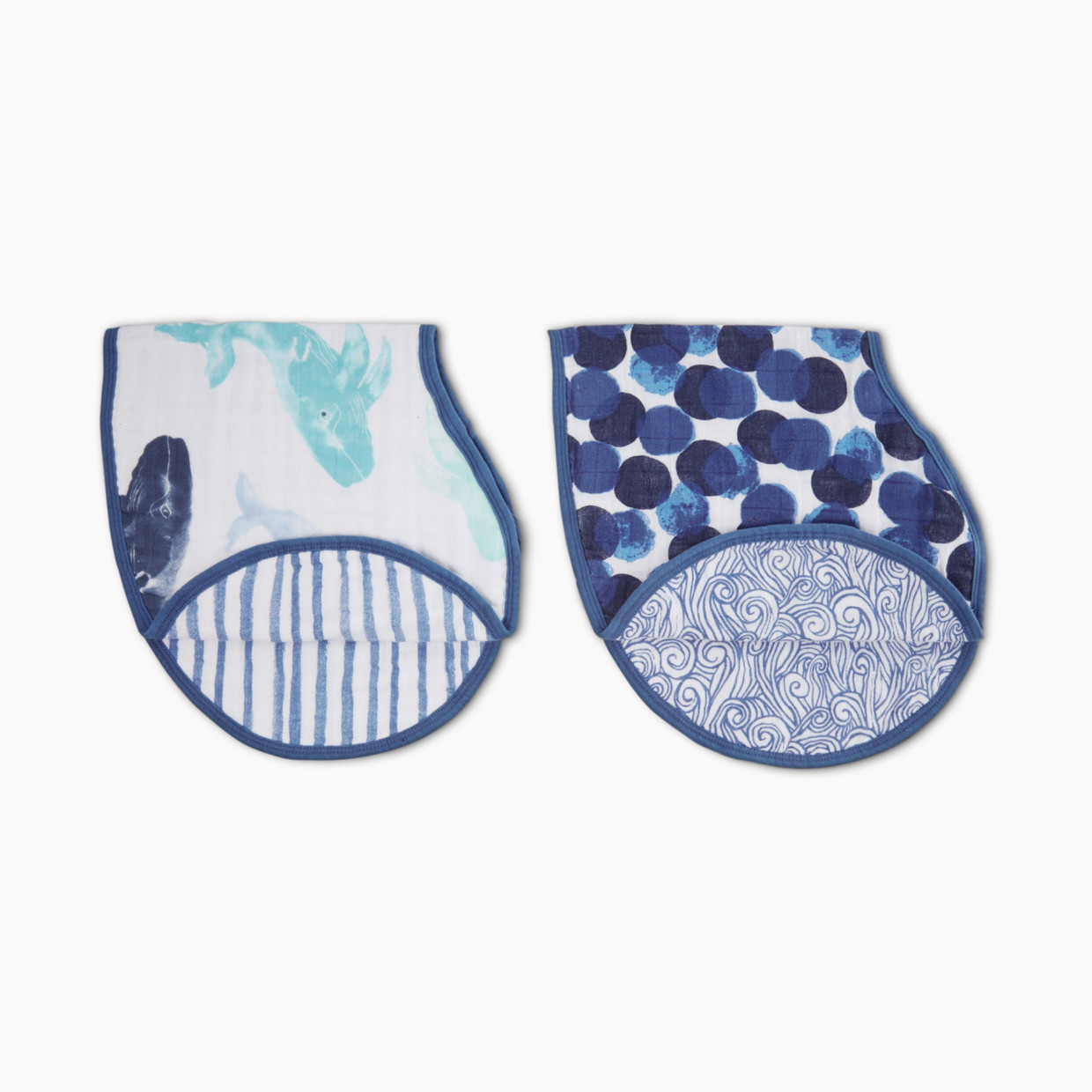 Aden + Anais Cotton Muslin Burpy Bibs (2 Pack) - Seafaring.