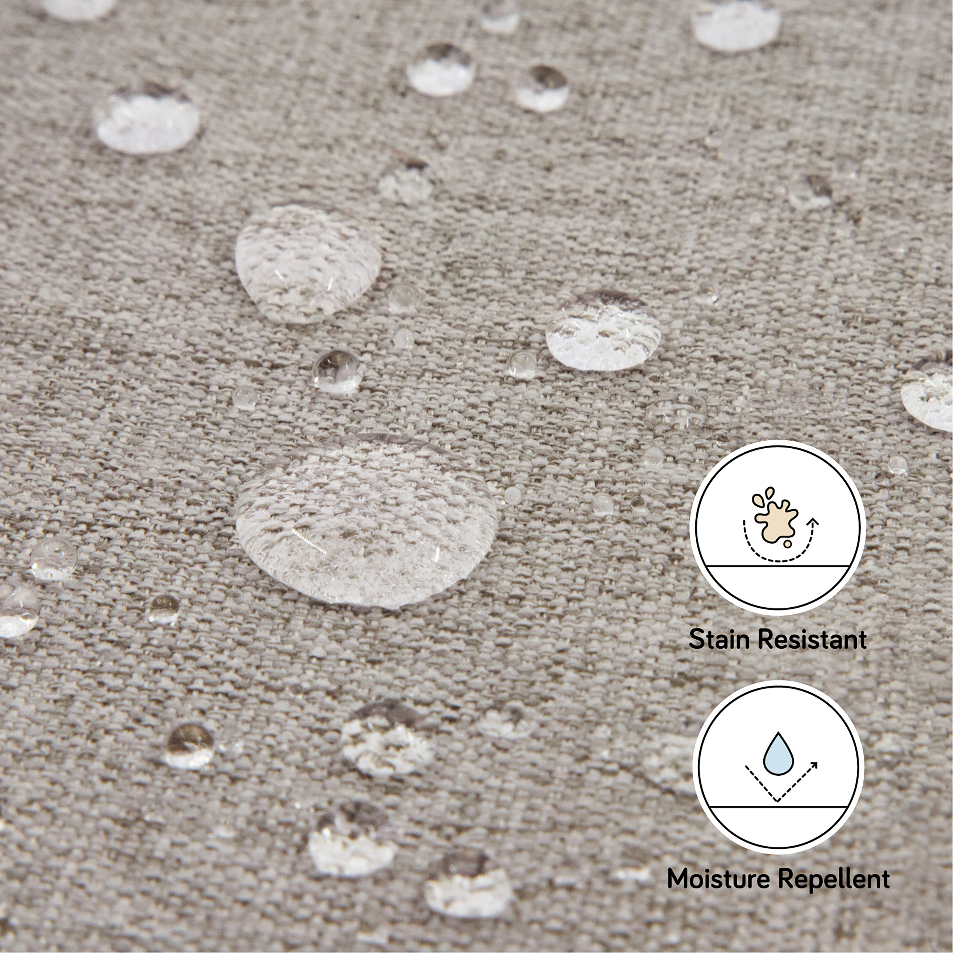 babyletto Toco Swivel Glider and Stationary Ottoman - Performance Grey Eco Weave.