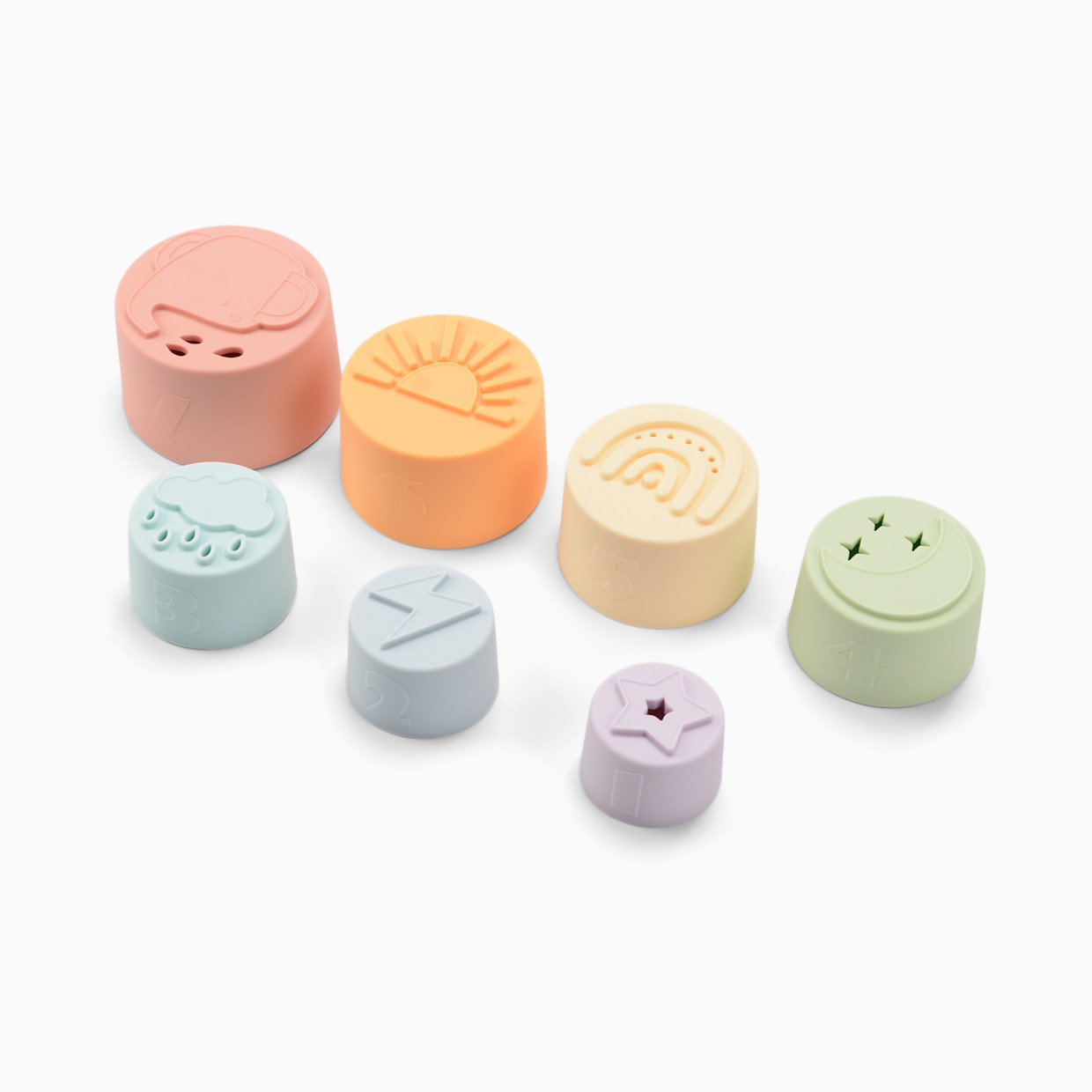 Loulou Lollipop Wild Stacking Cup Set - Rainbow Set.