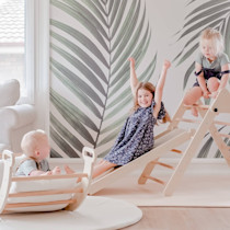 Tiny Land® Pikler Triangle 7-in-1 Montessori Climbing Set