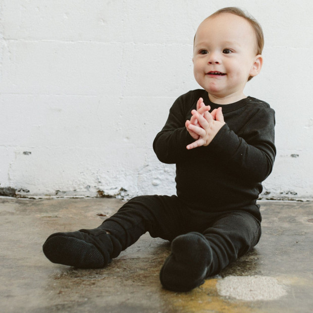 Goumi Kids Stay On Baby Boots - Asphalt, 3-6 M.