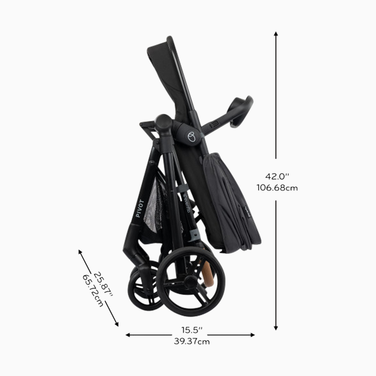 Evenflo Pivot NXT Travel System with LiteMax NXT Infant Car Seat - Silverado Gray.