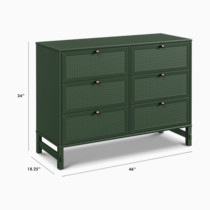 davinci green dresser DaVinci Charlie 6-Drawer Double Dresser