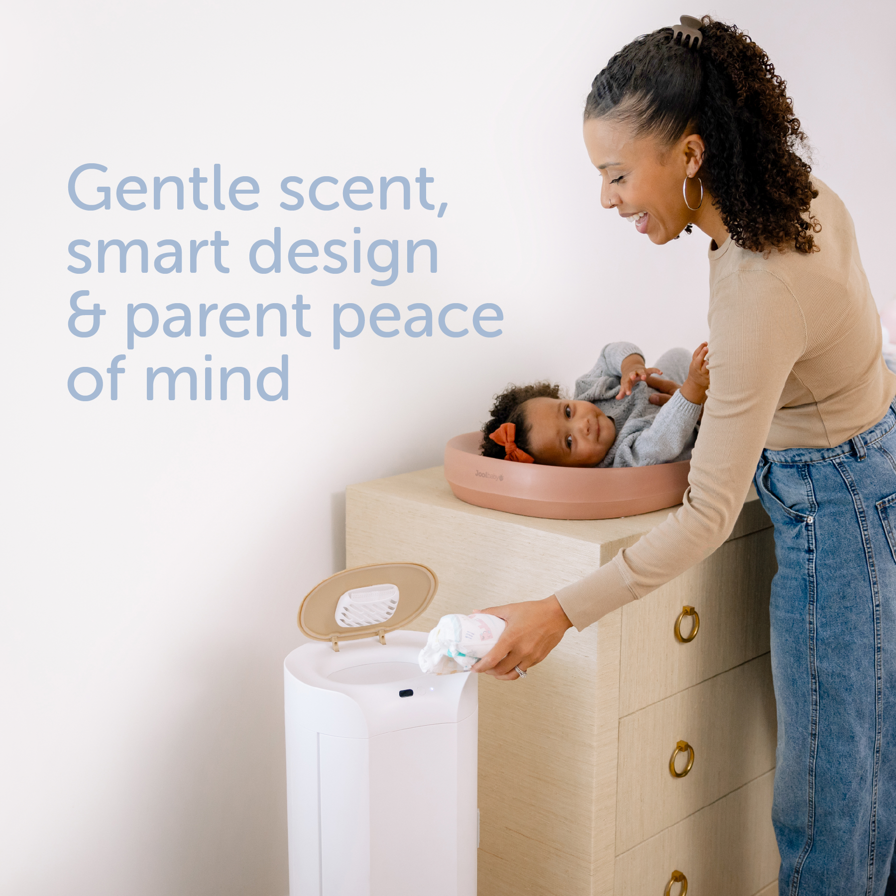 Jool Baby SmartWave Touch-Free Diaper Pail Liner Refills, 4 Pack - Unscented.