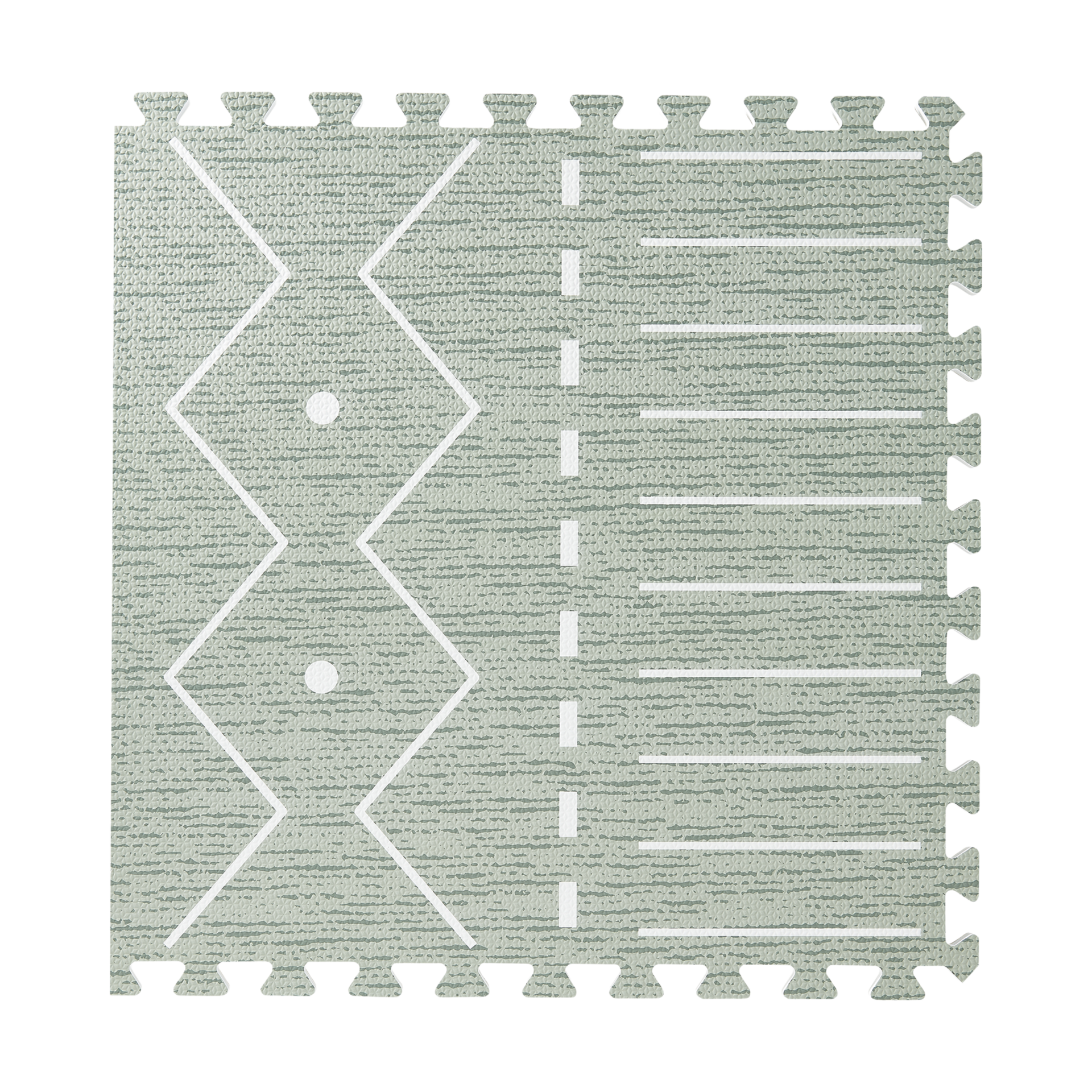 Toddlekind Premium Foam Playmats Berber Collection Moss, Standard