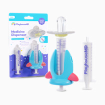 Medicine Dispenser, Rocket - Liquid Medication Syringe for Newborns, Infants, Babies & Toddlers - Baby Medicine Kit with Pacifier Attachment for Accurate Dosing