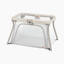 Chicco Alfa Lite Lightweight Travel Playard, Portable Playpen for Babies and Toddlers, Snap-Open/Compact Fold Design, 13 lbs., Baby Travel Essential | Dove/Beige