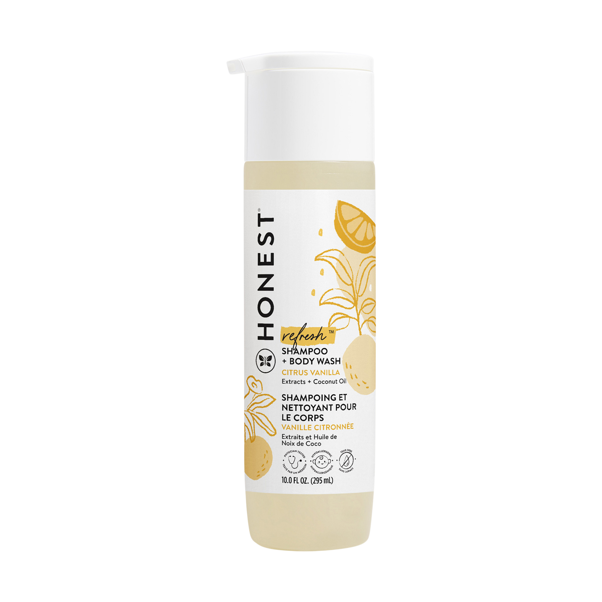 The Honest Company Shampoo & Body Wash - Refresh (Citrus Vanilla), 10 Fl Oz.