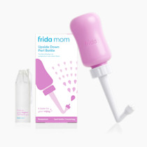 Frida Mom Upside Down Peri Bottle for Postpartum Care, Portable Bidet Perineal Cleansing and Recovery for New Mom, The Original Fridababy MomWasher