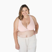 Kindred Bravely French Terry Racerback Nursing Sleep Bra - Soft Pink,  Large-Busty