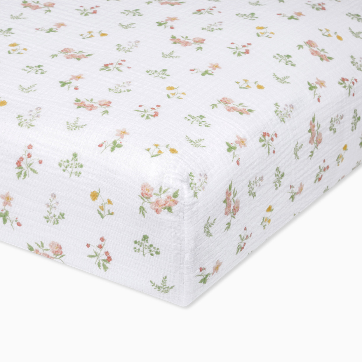 Aden + Anais Essentials Cotton Muslin Crib Sheet - Country Floral.