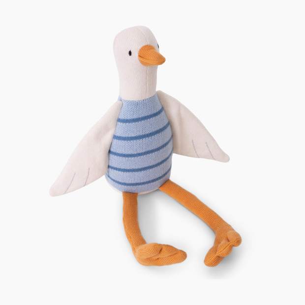 MERI MERI Organic Cotton Stuffed Animal - Knitted Duck Toy.