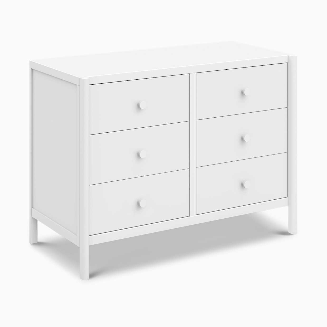 daVinci Birdie 6-Drawer Dresser - White.