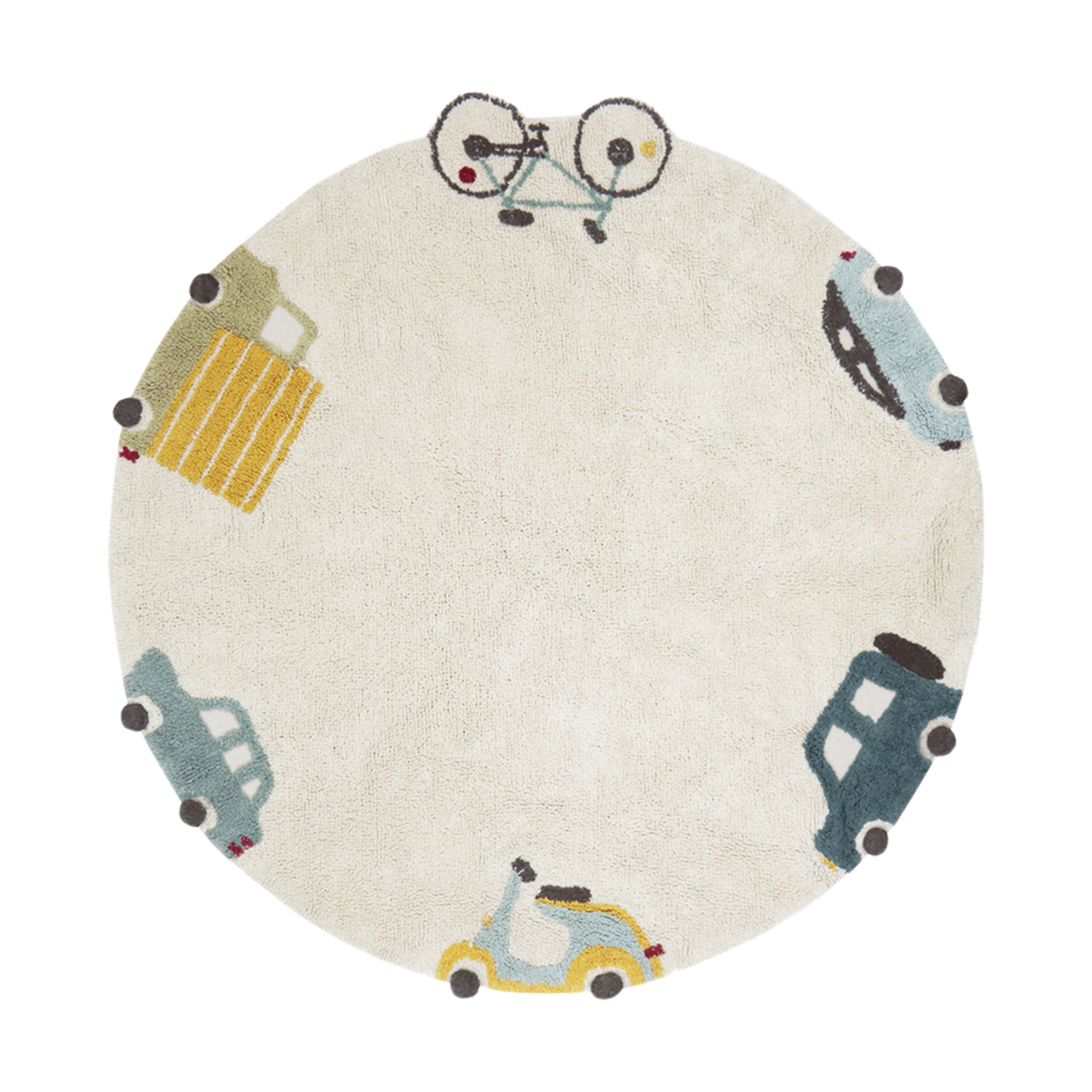 Lorena Canals Wheels Washable Rug.