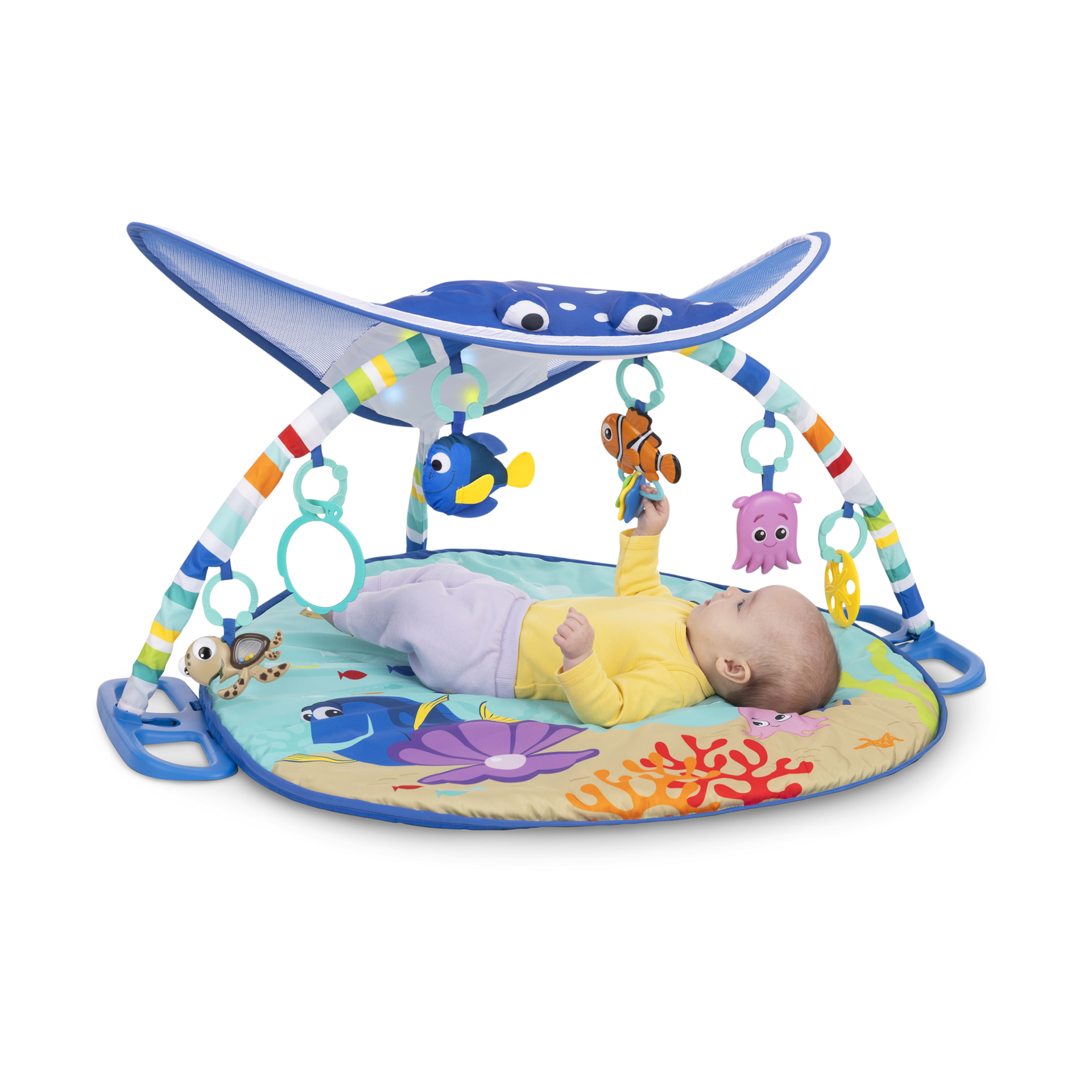 Bright Starts Disney Baby Finding Nemo Ocean Lights & Music Activity Play Gym.