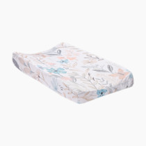 Lambs & Ivy Baby Blooms Watercolor Floral/Butterfly Soft Changing Pad Cover